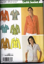 4231 SS-LS COLLAR JACKET LENGTHS, TIE BELT PATTERN 8-16